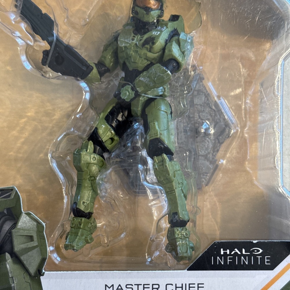 Halo Infinite Master Chief Figure 4.5" Assault Rifle-Series 2 New Box Damaged - Picture 2 of 13